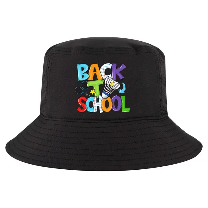 Back To School Badminton Players Funny First Day Of School Cool Comfort Performance Bucket Hat