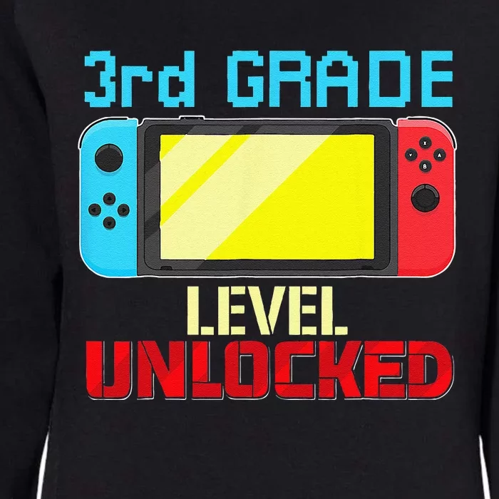 Back To School Video Gamer 3rd Grade Level Unlocked Womens California Wash Sweatshirt