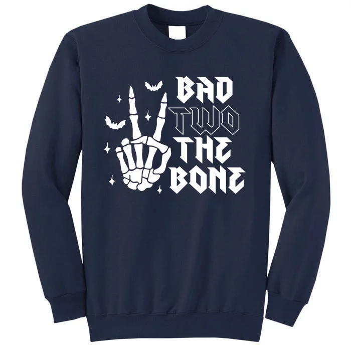 Bad Two The Bone Birthday 2nd 2 Years Old Birthday Tall Sweatshirt