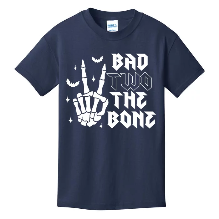 Bad Two The Bone Birthday 2nd 2 Years Old Birthday Kids T-Shirt