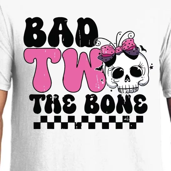 Bad Two The Bone Birthday 2nd Halloween Birthday Pajama Set