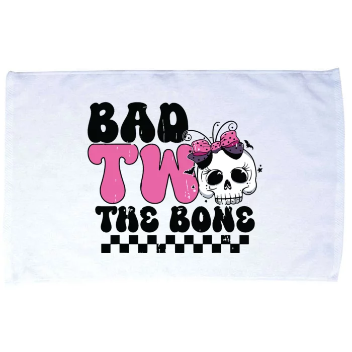 Bad Two The Bone Birthday 2nd Halloween Birthday Microfiber Hand Towel