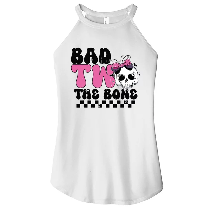 Bad Two The Bone Birthday 2nd Halloween Birthday Women’s Perfect Tri Rocker Tank