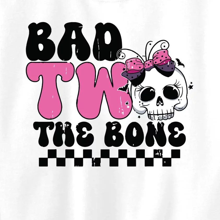 Bad Two The Bone Birthday 2nd Halloween Birthday Kids Sweatshirt