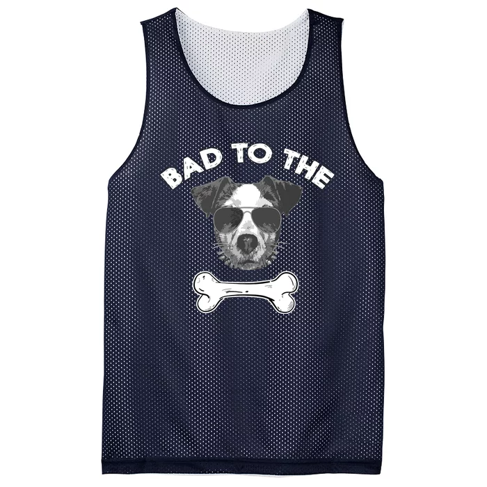 Bad To The Bone Funny Jack Russell Terrier Mesh Reversible Basketball Jersey Tank