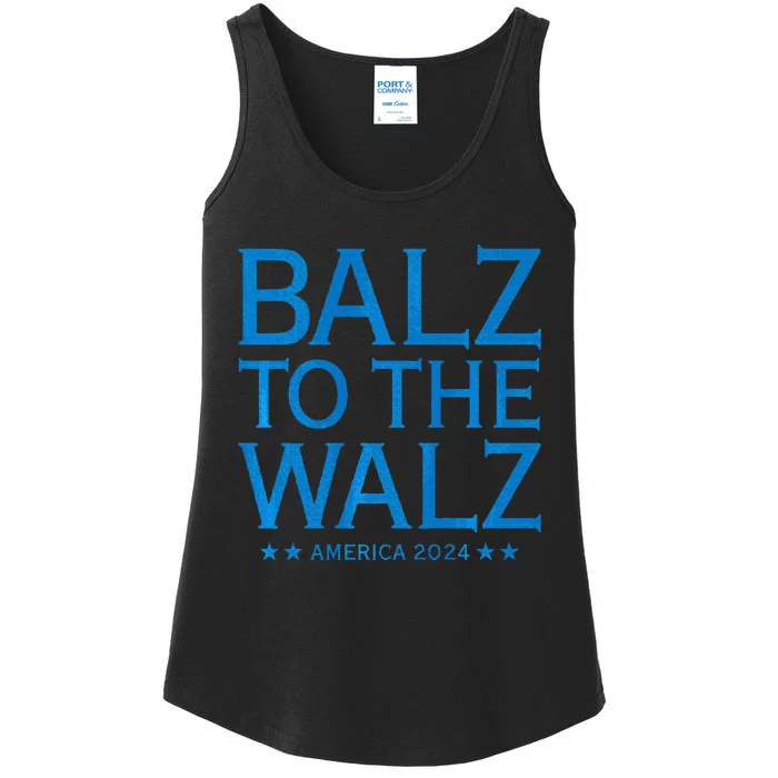 Balz To The Walz Harris Walz 2024 Ladies Essential Tank