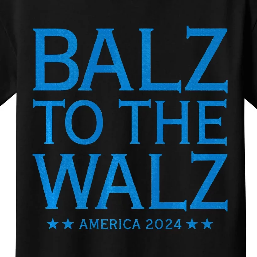 Balz To The Walz Harris Walz 2024 Kids T-Shirt