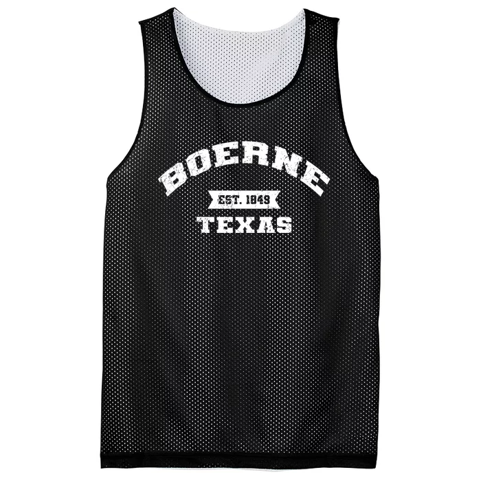 Boerne Texas Tx Vintage Athletic Sports Mesh Reversible Basketball Jersey Tank