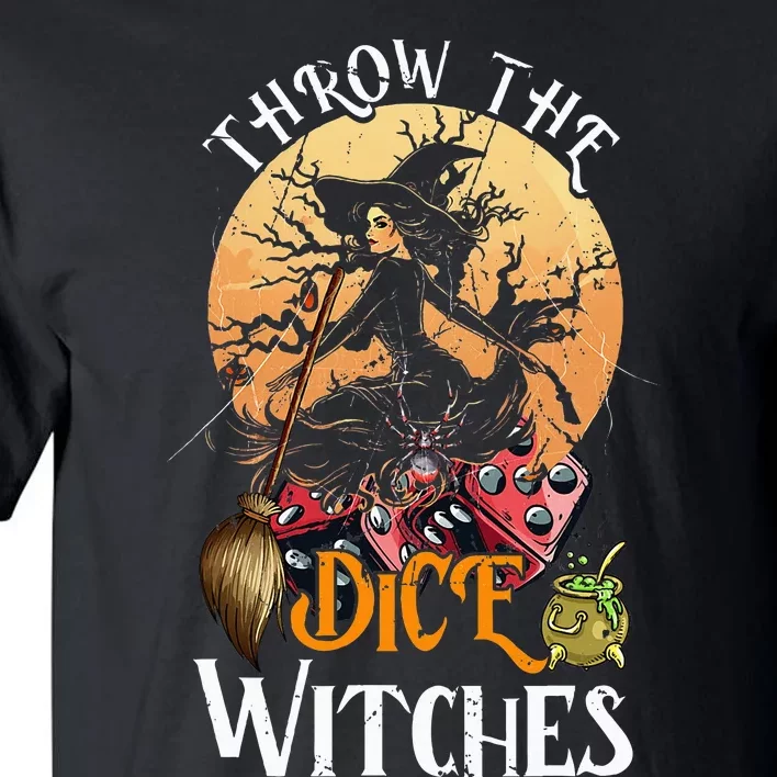 Bunco Throw The Dice Witches Bunco Game Lover Halloween Tall T-Shirt