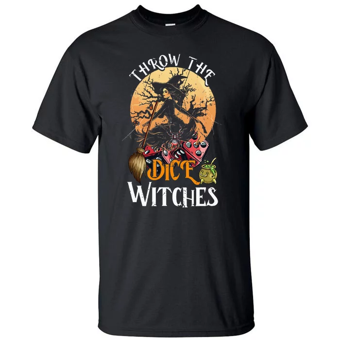 Bunco Throw The Dice Witches Bunco Game Lover Halloween Tall T-Shirt