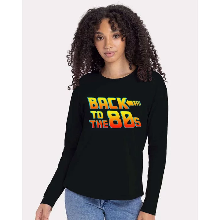 Back To The 80s Fancy Dress Party Idea Halloween Womens Cotton Relaxed Long Sleeve T-Shirt