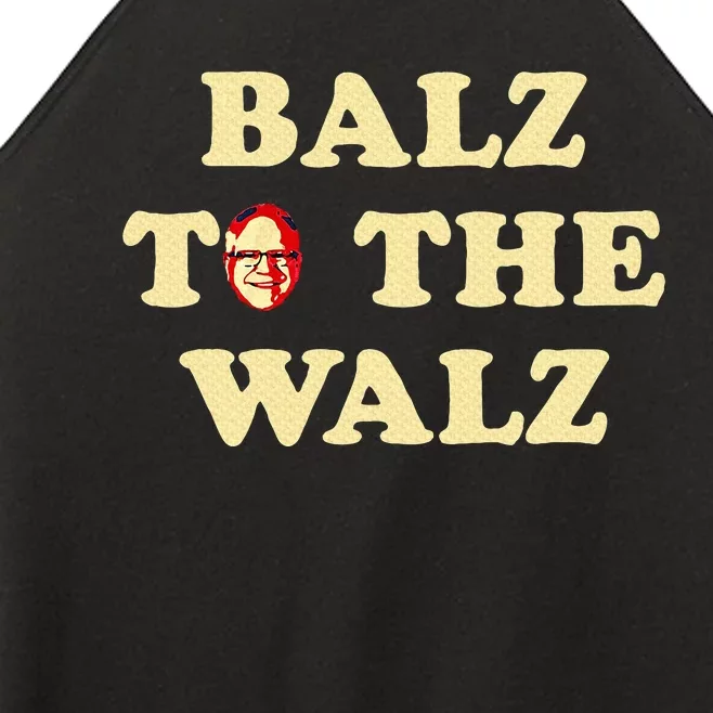 Balz To The Walz Harris Walz 47 President 24 Election Women’s Perfect Tri Rocker Tank