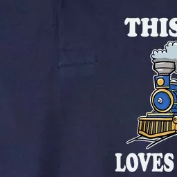 Boy Toddlers This Boy Loves Trains Wagon Lover Gifts Softstyle Adult Sport Polo