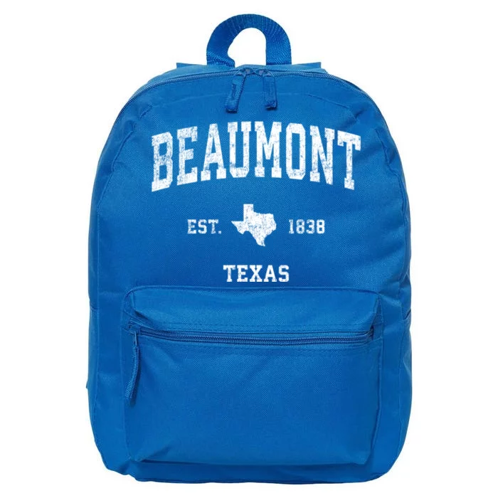 Beaumont Texas Tx Vintage Sports 16 in Basic Backpack