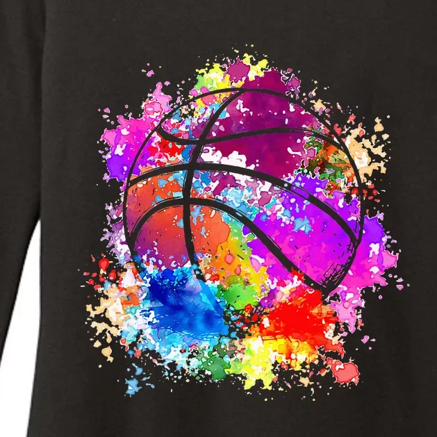 Basketball Teenagers Teens Women Baller Dunking Womens CVC Long Sleeve Shirt