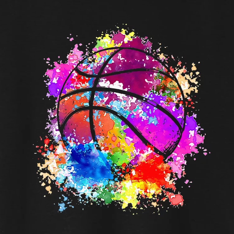 Basketball Teenagers Teens Women Baller Dunking Women's Crop Top Tee