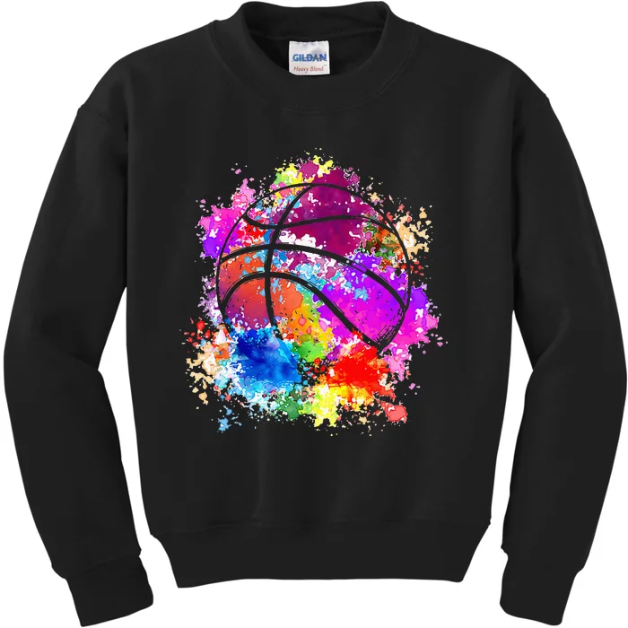 Basketball Teenagers Teens Women Baller Dunking Kids Sweatshirt