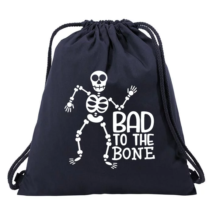 Bad To The Bone Drawstring Bag