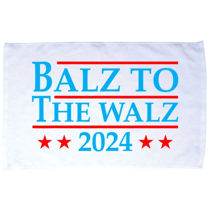 Balz To The Walz 2024 Kamala Harris Tim Waltz Election Microfiber Hand Towel