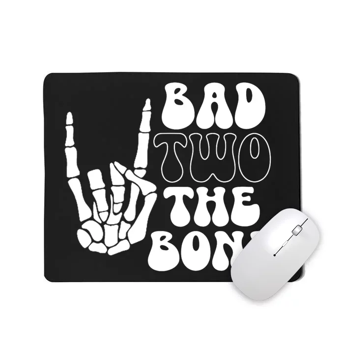 Bad Two The Bone Birthday 2nd 2 Years Old Birthday Boy Girl Mousepad