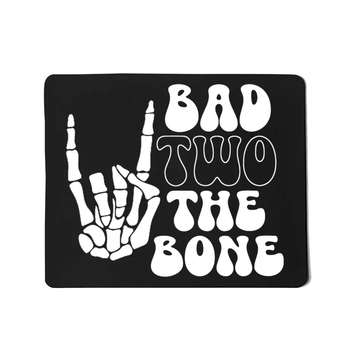 Bad Two The Bone Birthday 2nd 2 Years Old Birthday Boy Girl Mousepad