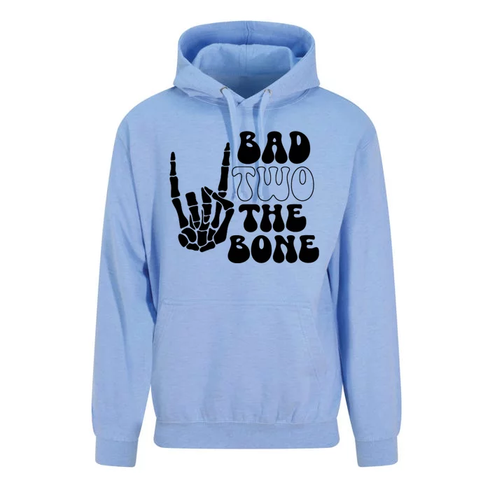 Bad Two The Bone Birthday 2nd 2 Years Old Birthday Boy Girl Unisex Surf Hoodie