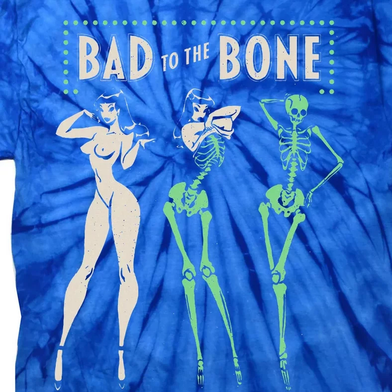 Bad To The Bone Girl Skeleton Tie-Dye T-Shirt