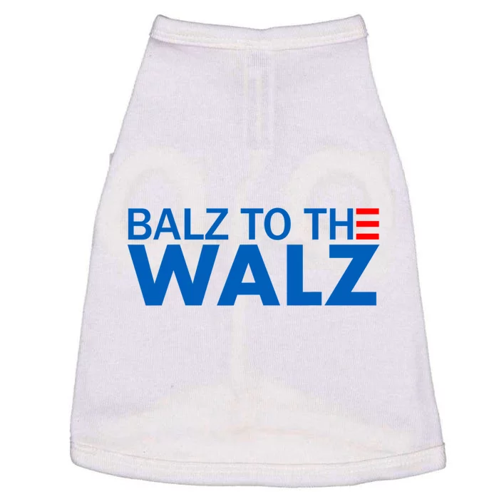 Balz To The Walz 2024 Kamala Harris Tim Waltz Election Doggie Tank