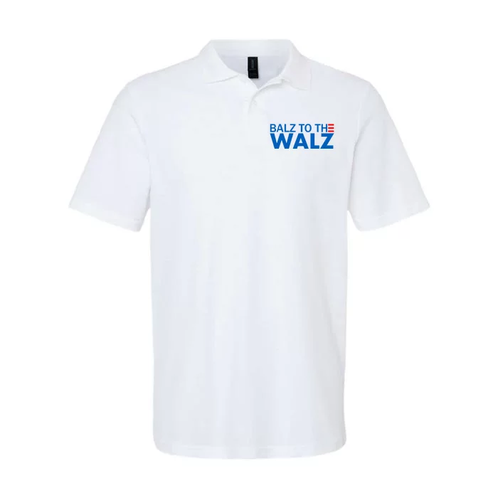 Balz To The Walz 2024 Kamala Harris Tim Waltz Election Softstyle Adult Sport Polo