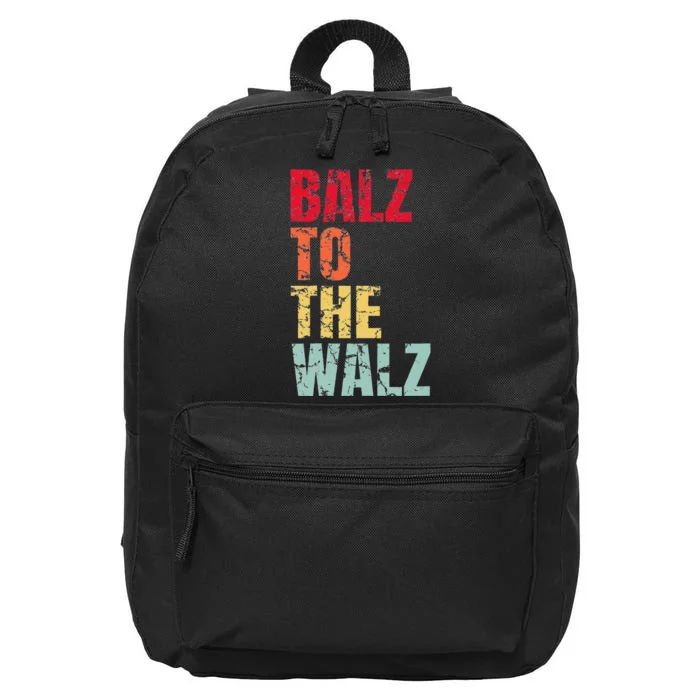 Balz To The Walz Harris Walz 2024 Gift 16 in Basic Backpack