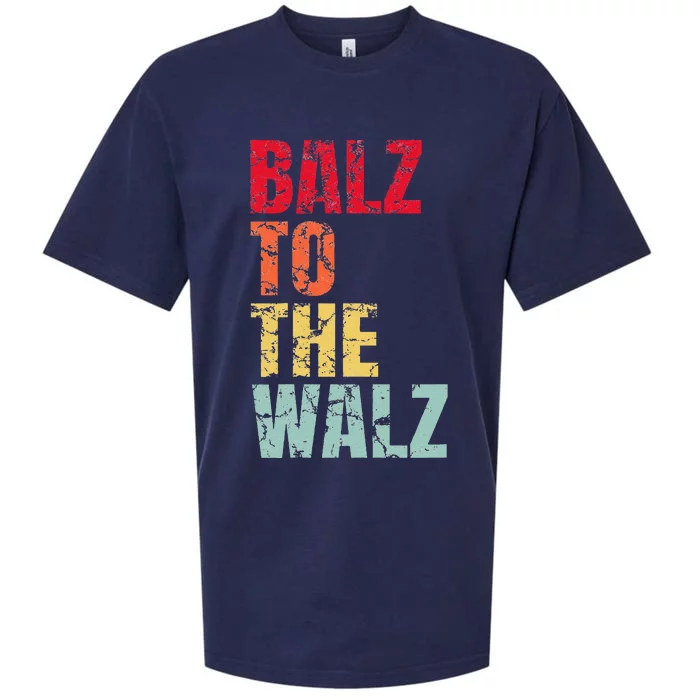 Balz To The Walz Harris Walz 2024 Gift Sueded Cloud Jersey T-Shirt