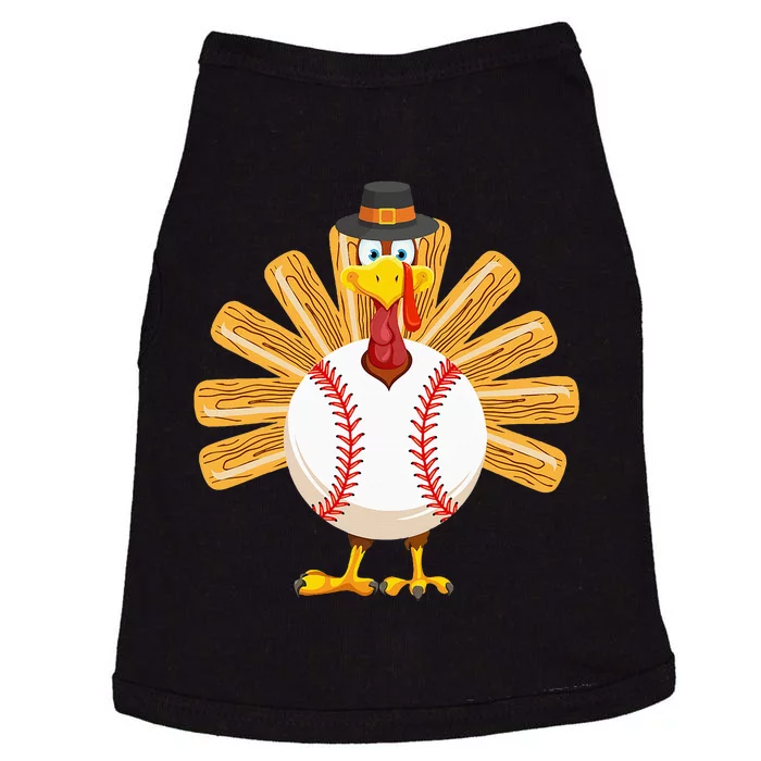 Baseball Turkey Thanksgiving Doggie Tank