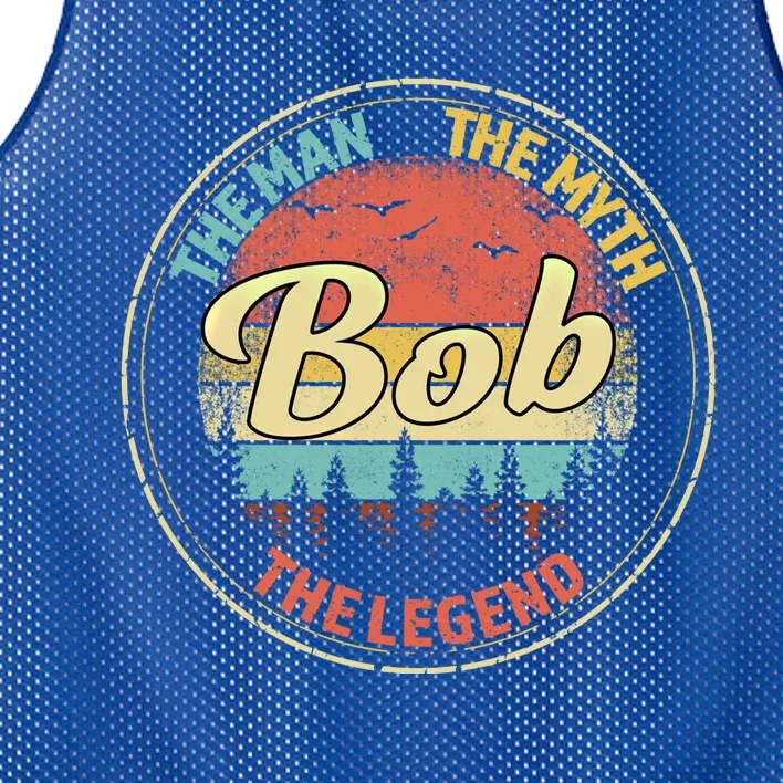 Bob The The Myth The Legend Personalized Name Gift Mesh Reversible Basketball Jersey Tank