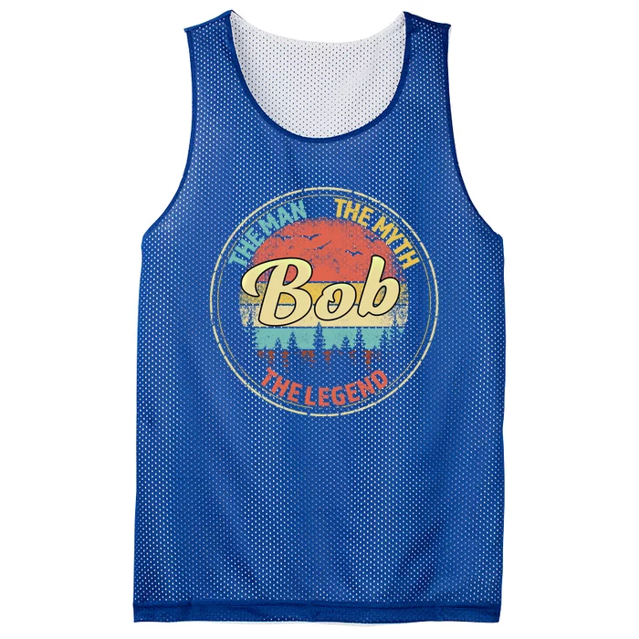 Bob The The Myth The Legend Personalized Name Gift Mesh Reversible Basketball Jersey Tank