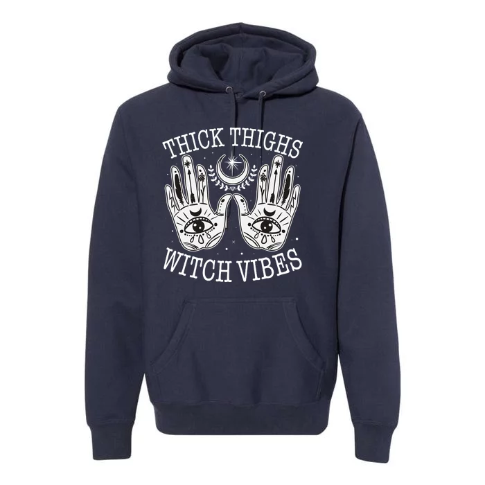 Boho Thick Thighs Witch Vibes Premium Hoodie