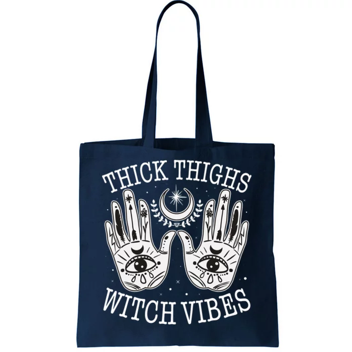 Boho Thick Thighs Witch Vibes Tote Bag