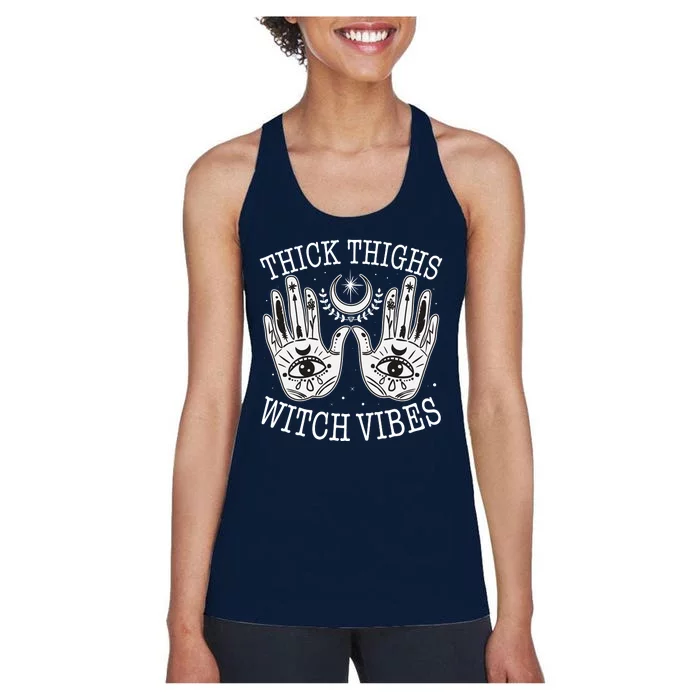 Boho Thick Thighs Witch Vibes Women's Racerback Tank