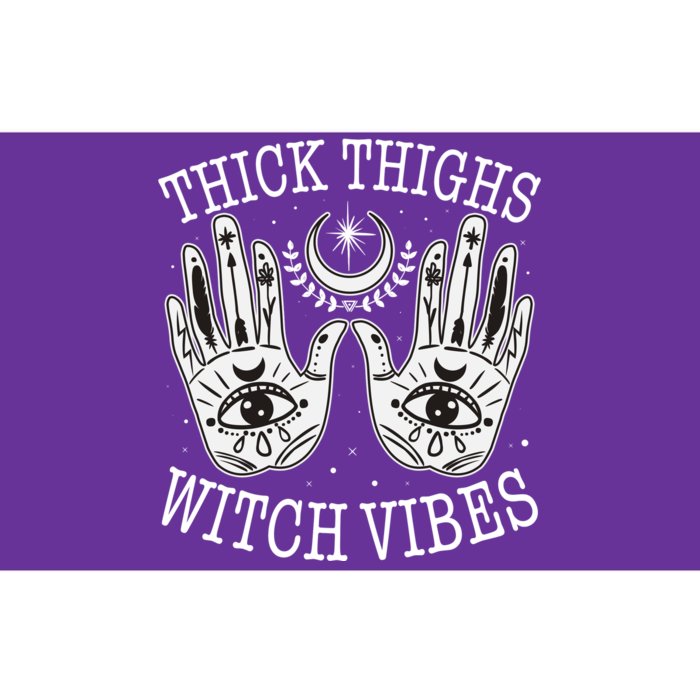 Boho Thick Thighs Witch Vibes Bumper Sticker