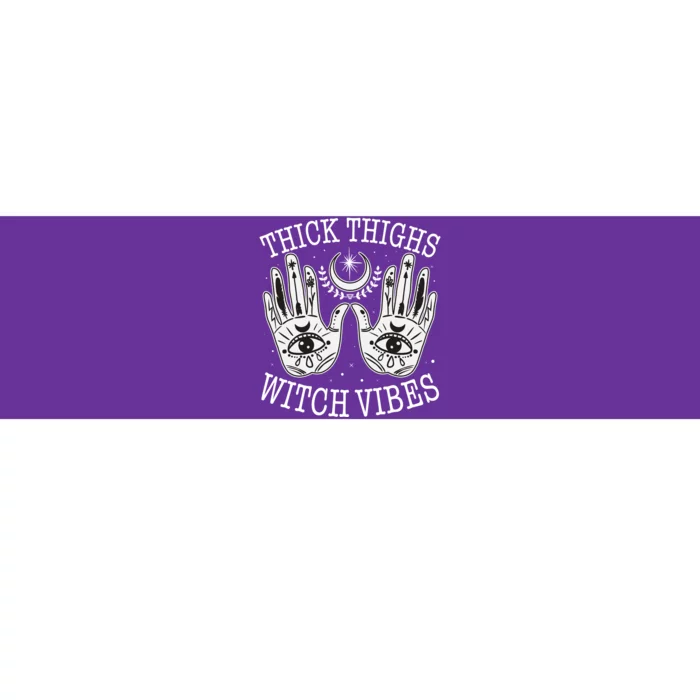 Boho Thick Thighs Witch Vibes Bumper Sticker