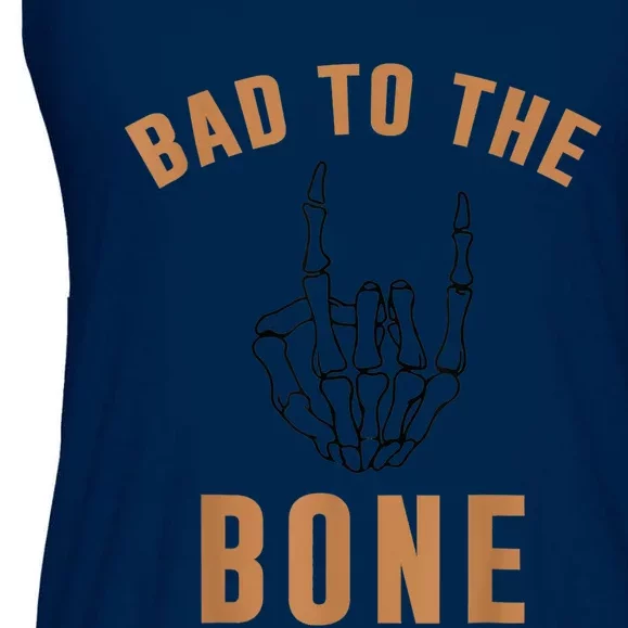 Bad To The Bone Skeleton Hands Halloween Costume For Kid Ladies Essential Flowy Tank