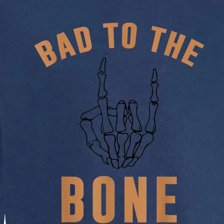 Bad To The Bone Skeleton Hands Halloween Costume For Kid Garment-Dyed Sweatshirt