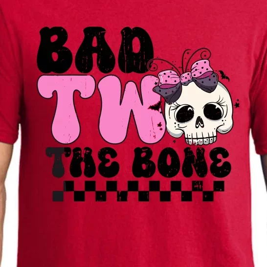 Bad Two The Bone Birthday 2nd Halloween Birthday Pajama Set