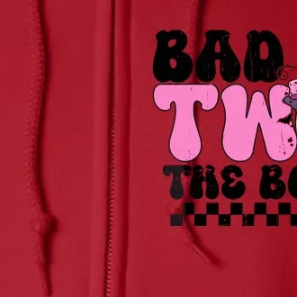 Bad Two The Bone Birthday 2nd Halloween Birthday Full Zip Hoodie