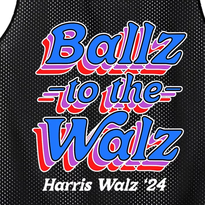 Ballz To The Walz Harris Walz 2024 Mesh Reversible Basketball Jersey Tank