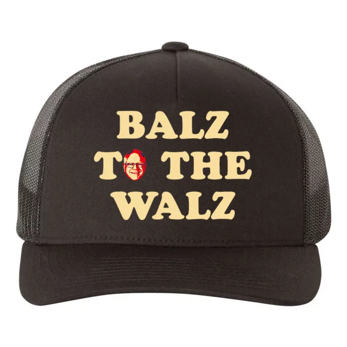 Balz To The Walz Harris Walz 47 President 24 Election Funny Yupoong Adult 5-Panel Trucker Hat