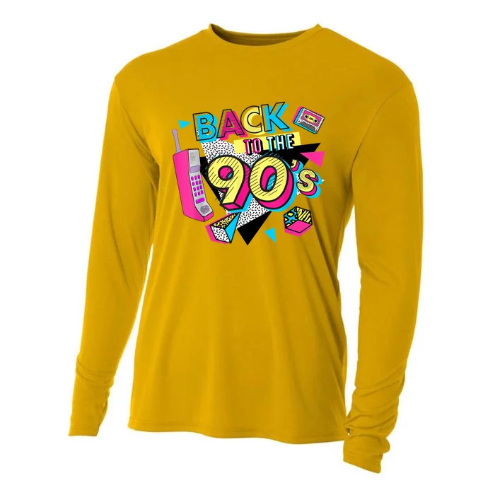 Back To The 90s Outfits Retro Costume Party Cassette Tape Cooling Performance Long Sleeve Crew