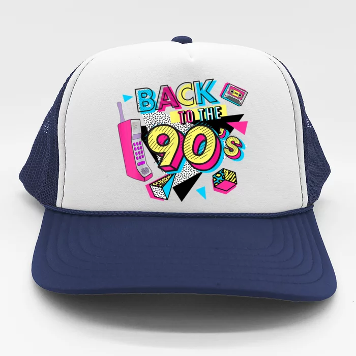 Back to The 90s Outfits Retro Costume Party Cassette Tape Trucker Hat