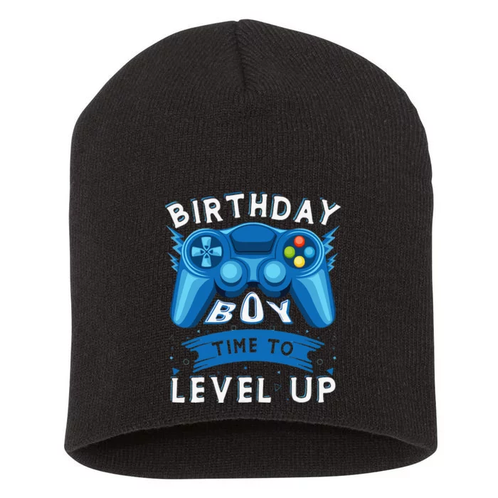 Birthday Time to Level Up Video Game Birthday Gamer Short Acrylic Beanie