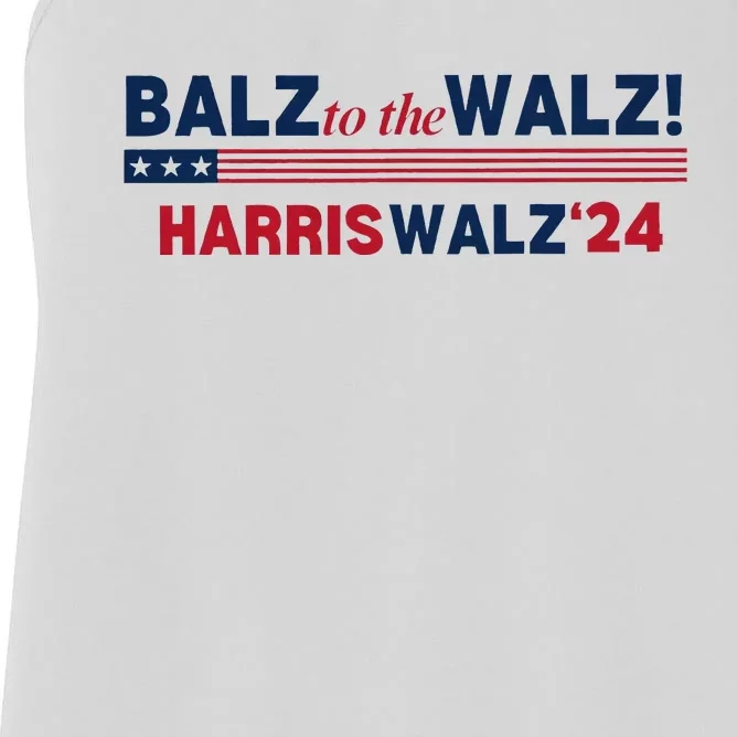 Balz To The Walz Kamala Kamala Tim Walz President 2024 Women's Racerback Tank