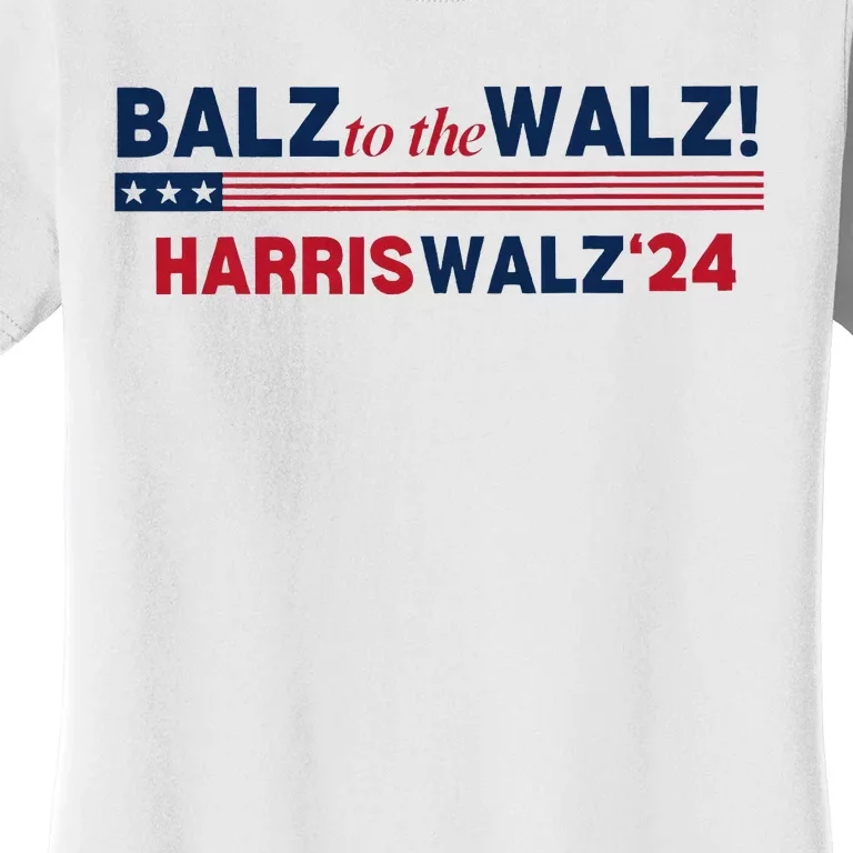 Balz To The Walz Kamala Kamala Tim Walz President 2024 Women's T-Shirt